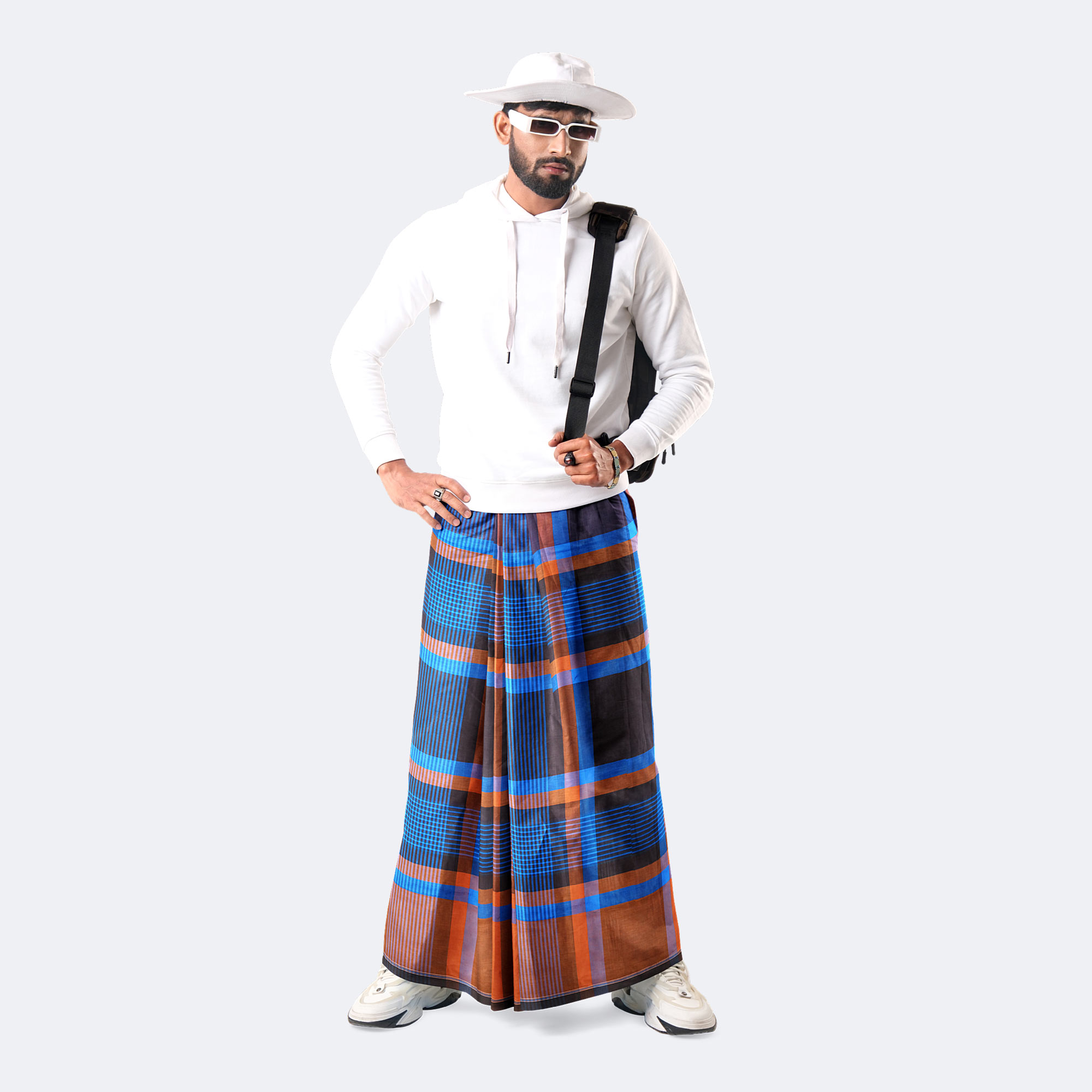 Men’s Soft Stripe Pattern Cotton Lungi - High Choice